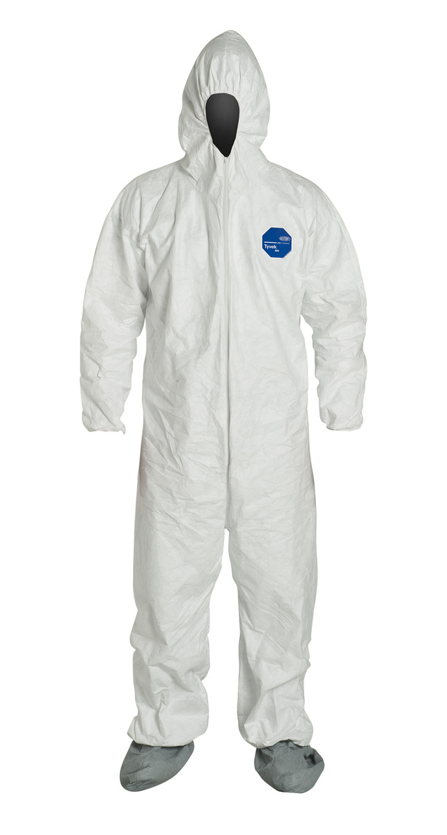 DuPont™ Large White Tyvek® 400 Disposable Coveralls (Availability restrictions apply.)