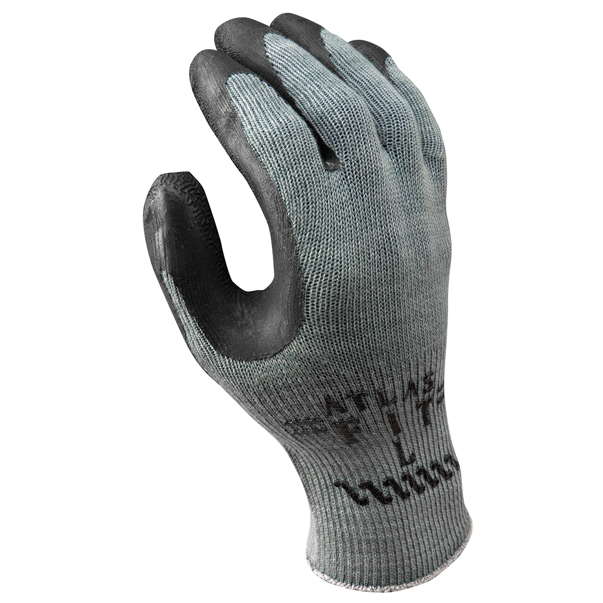 SHOWA® Size 7 ATLAS® 10 Gauge Natural Rubber Palm Coated Work Gloves With Cotton And Polyester Liner And Knit Wrist