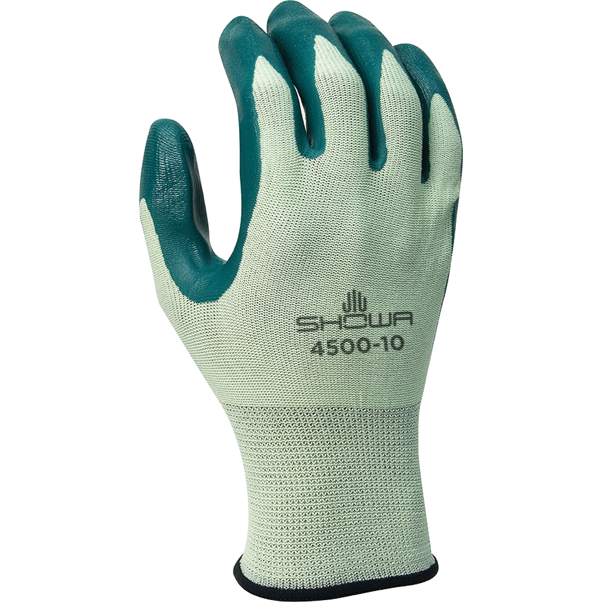 SHOWA® Size 10 Nitrile Palm Coated Work Gloves With Nylon Knit Liner And Knit Wrist