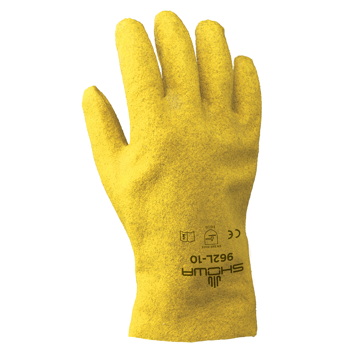 SHOWA® Size 11 SHOWA® Heavy Duty PVC Full Hand Coated Work Gloves With Cotton Liner And Slip-On Cuff