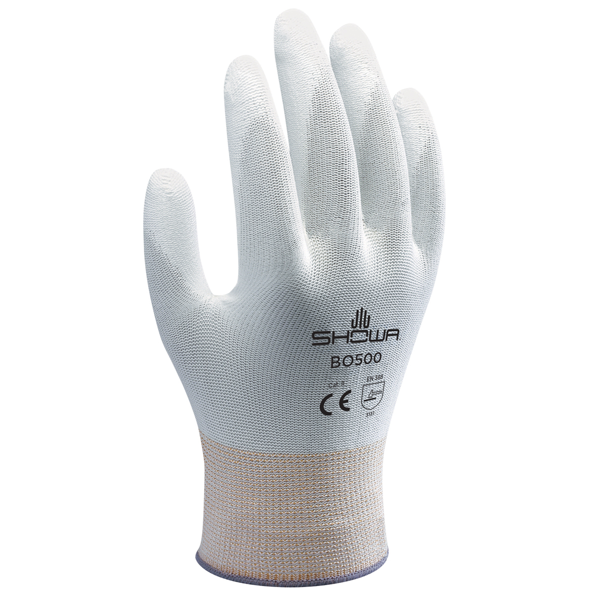 SHOWA® 13 Gauge Polyurethane Palm Coated Work Gloves With Nylon Knit Liner And Knit Wrist