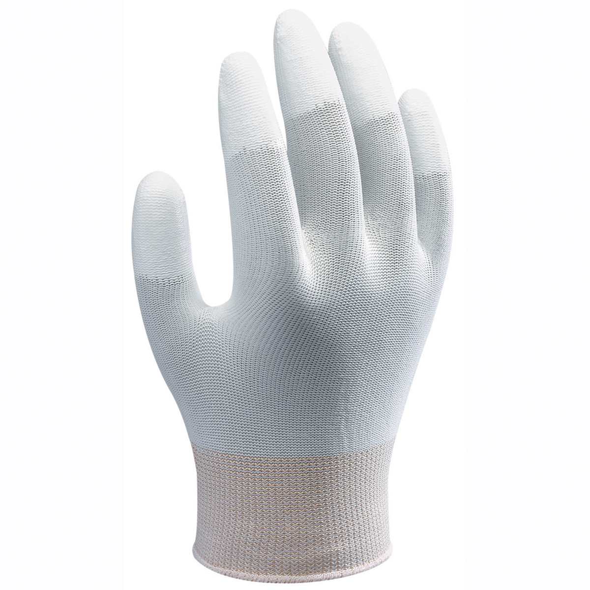SHOWA® 13 Gauge Polyurethane Fingertips Coated Work Gloves With Nylon Knit Liner And Knit Wrist
