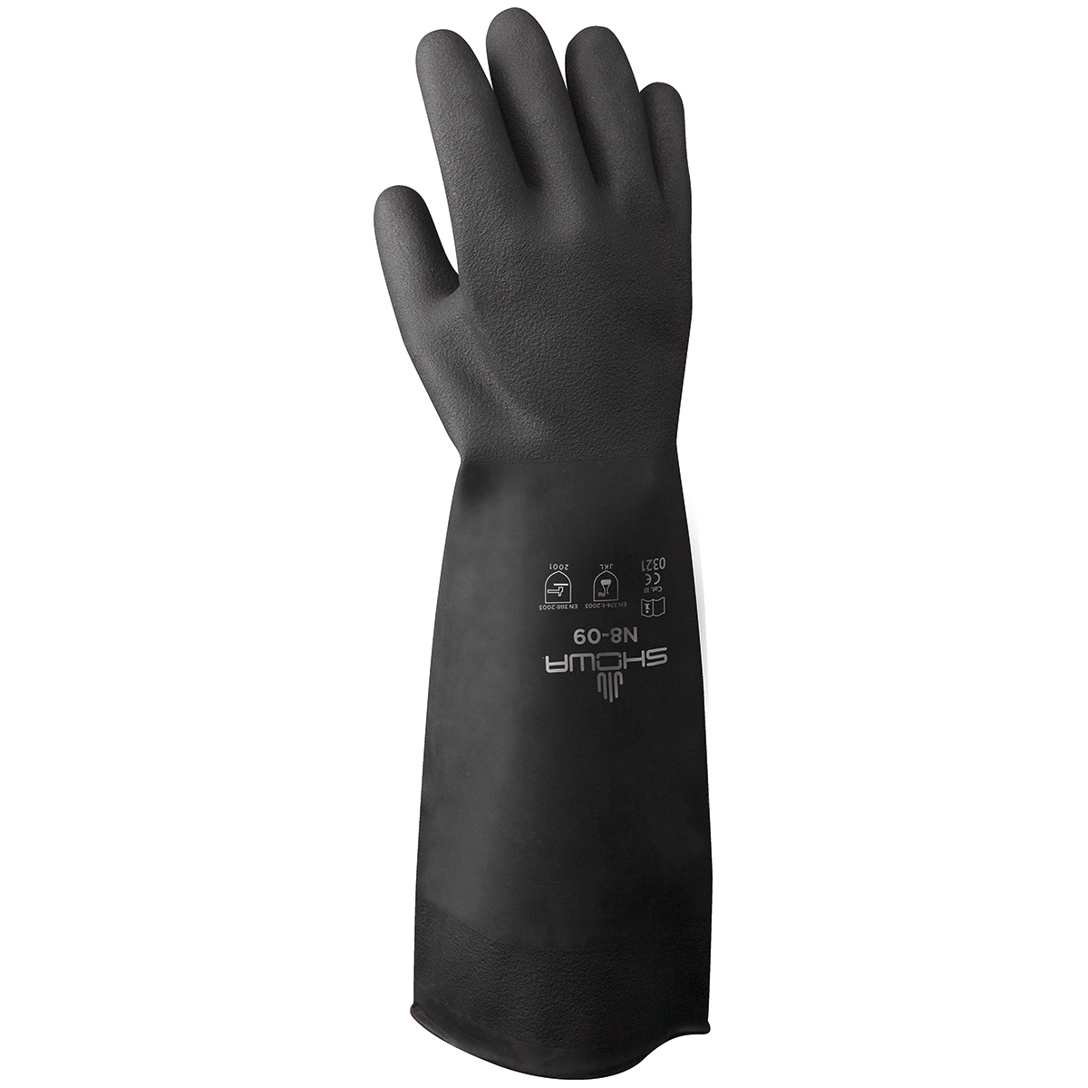 SHOWA® Black 30 mil Neoprene Chemical Resistant Gloves