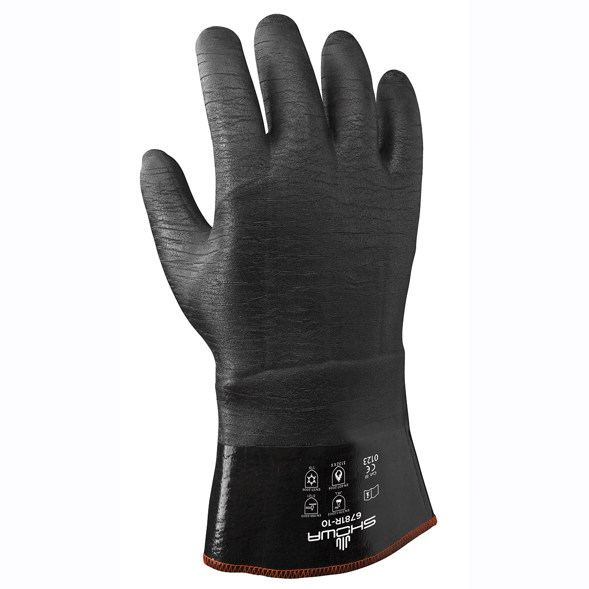 SHOWA® Size 10 Black Neoprene Cotton/Foam Insulation Lined Cold Weather Gloves