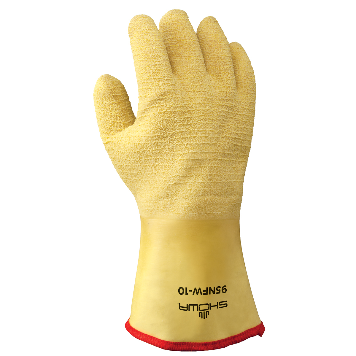 SHOWA® Size 10 Yellow Natural Rubber Cotton/Foam Insulation Lined Cold Weather Gloves