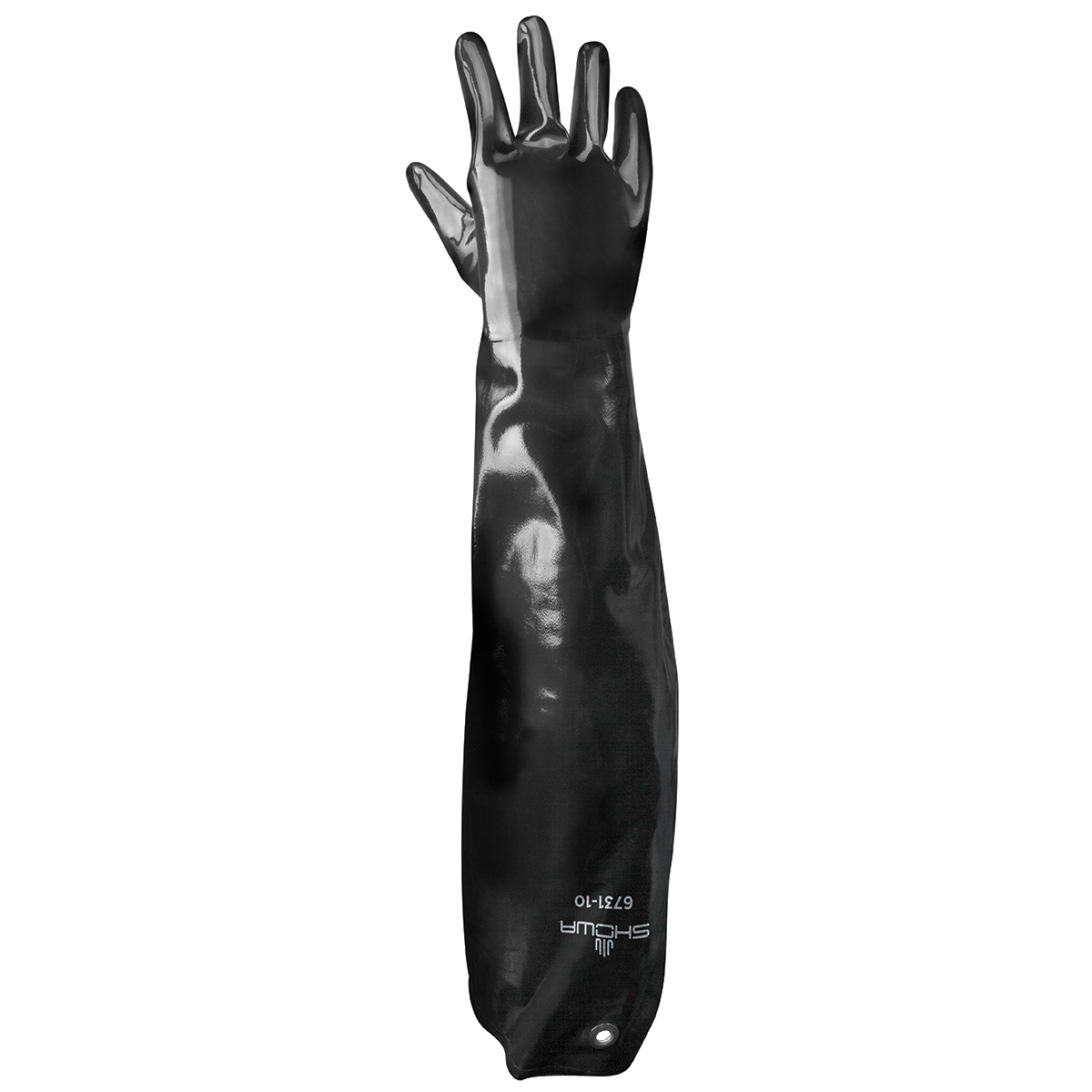 SHOWA Size 10 Black Cotton Lined Neoprene Chemical Re B136731-10 for sale online at autumn supply