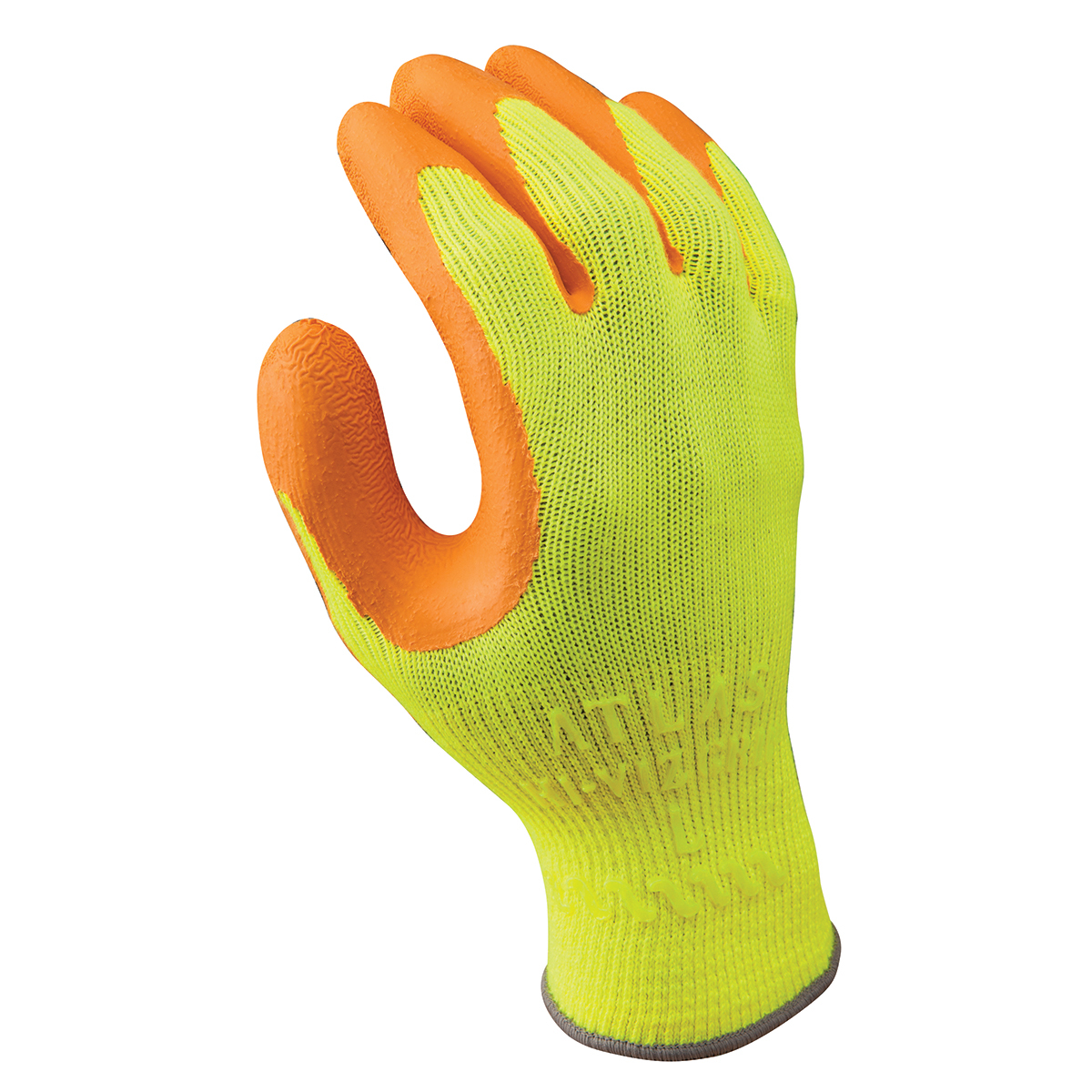 SHOWA® Size 10 ATLAS® 10 Gauge Natural Rubber Palm Coated Work Gloves With Cotton And Polyester Liner And Knit Wrist