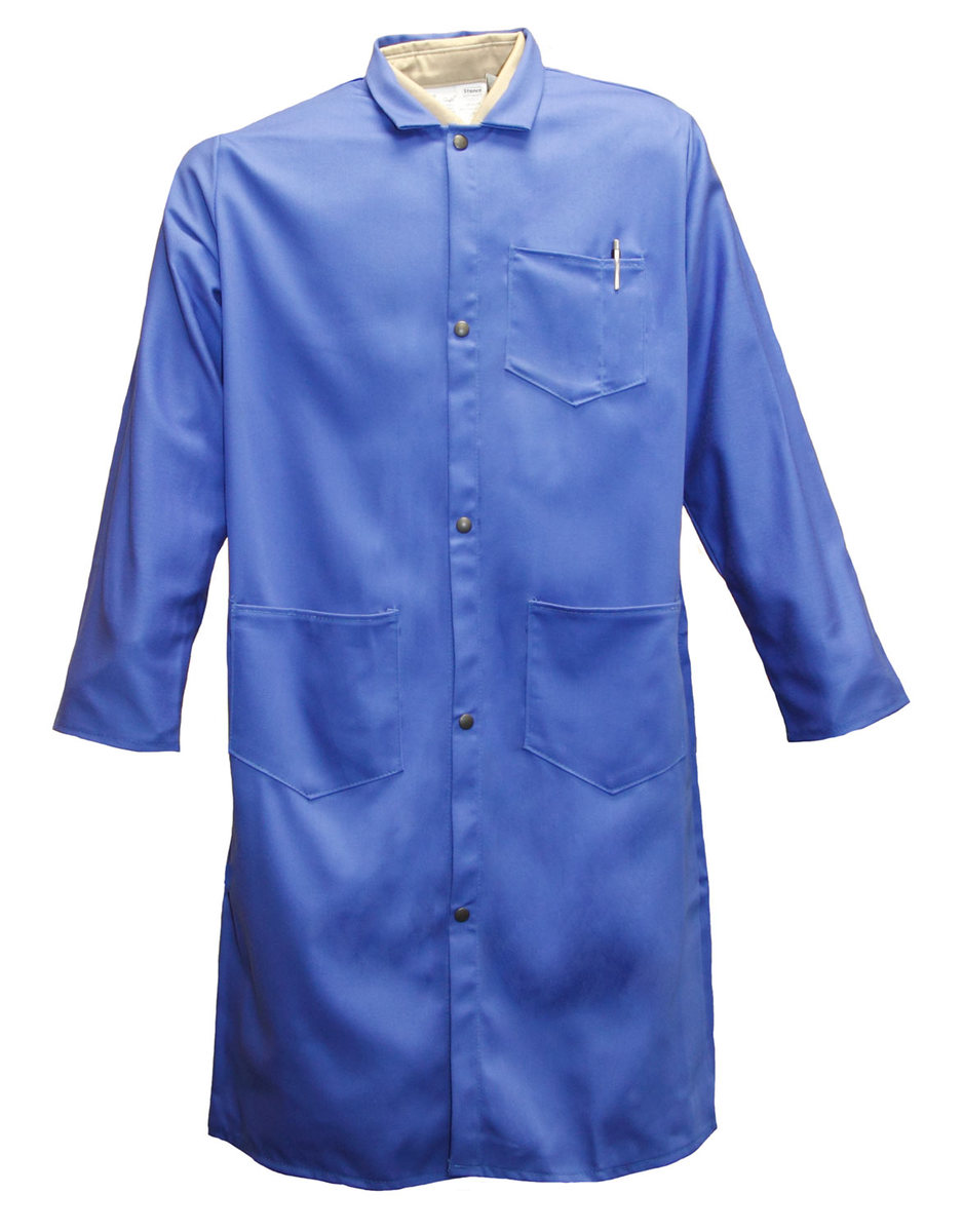 Stanco Safety Products™ X-Large Navy Blue Indura® Cotton Flame Resistant Lab Coat