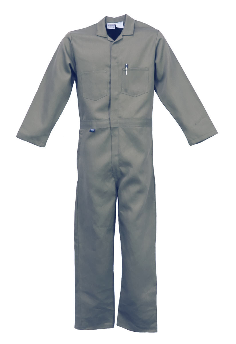 Stanco Safety Products™ Size 5X Gray Indura® Arc Rated Flame Resistant Coveralls With Front Zipper Closure