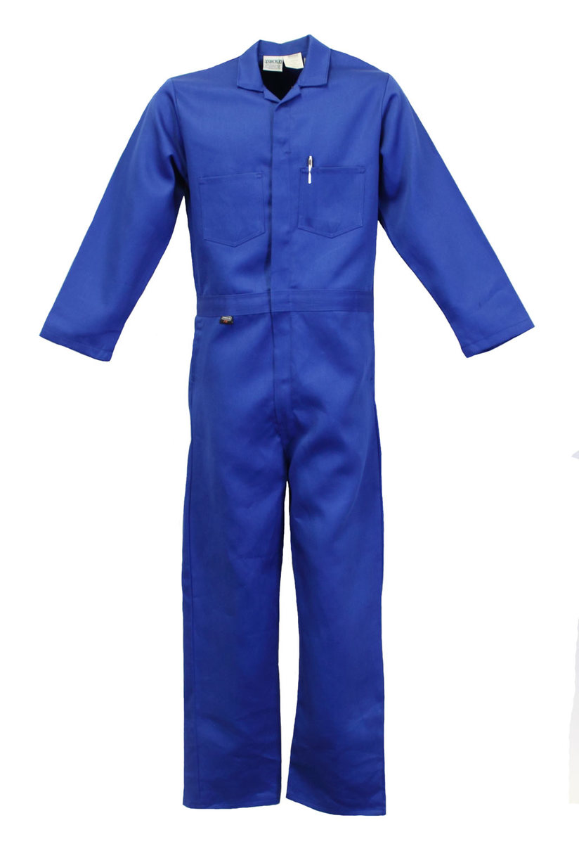 Stanco Safety Products™ Medium Short Royal Blue Nomex® IIIA Arc Rated Flame Resistant Coveralls With Front Zipper Closure And 1