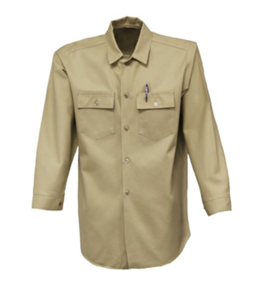 Stanco Safety Products™ Size 3X Tan Indura® UltraSoft® Arc Rated Flame Resistant Shirt With Button Closure