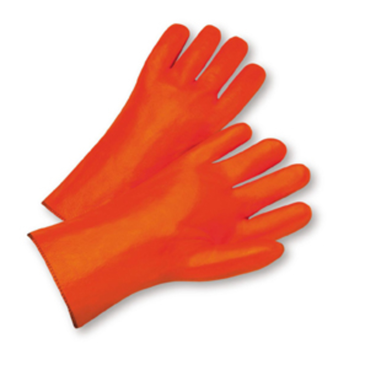 PIP® Large Black Jersey Lined Chemical Resistant Gloves