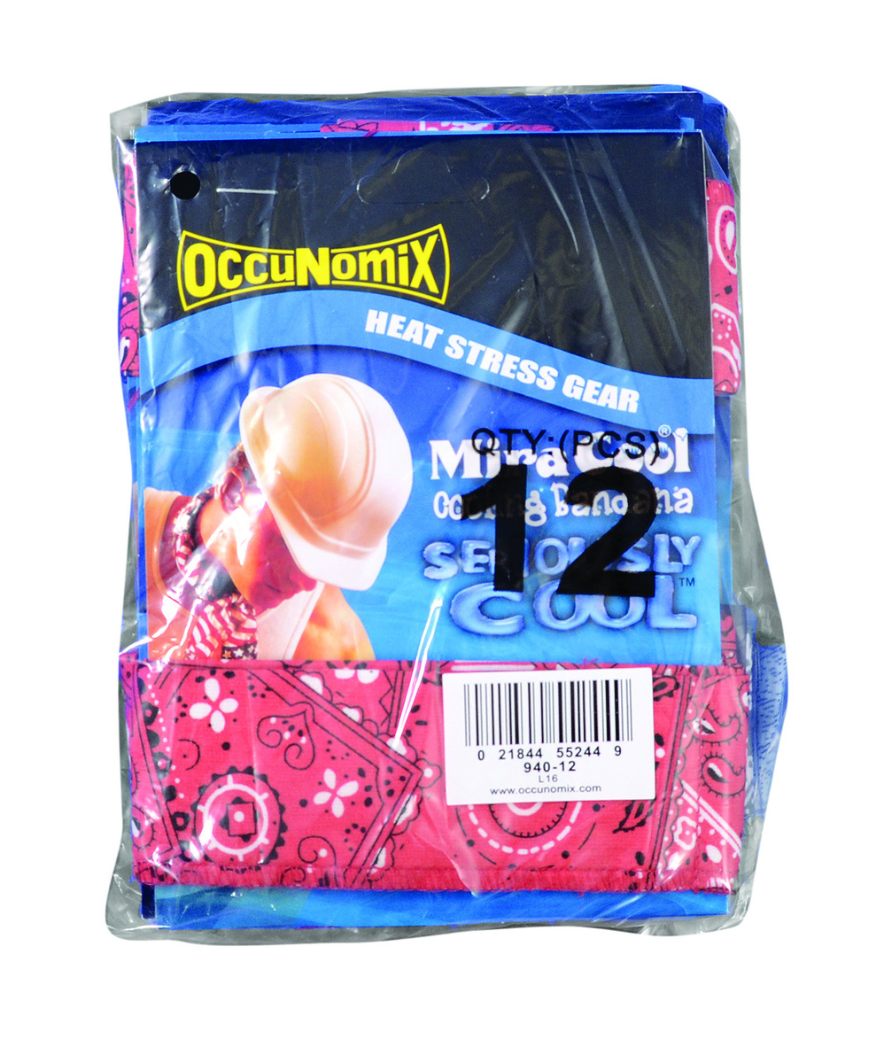 OccuNomix Assorted Colors MiraCool® Cotton Cooling Bandana