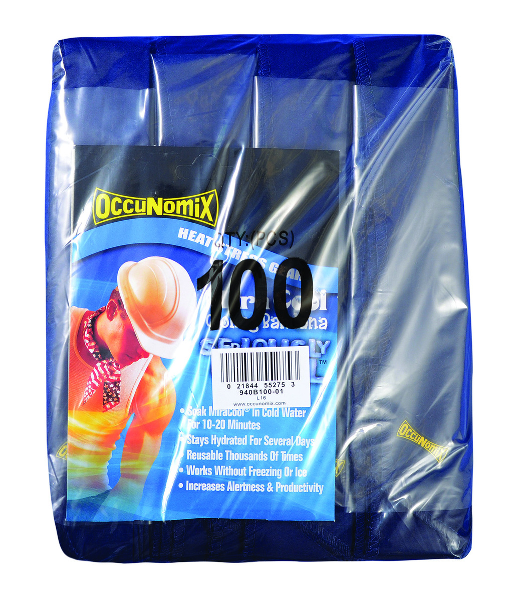 OccuNomix Navy MiraCool Cotton Cooling Bandana OCC940B100-01 for sale online at autumn supply