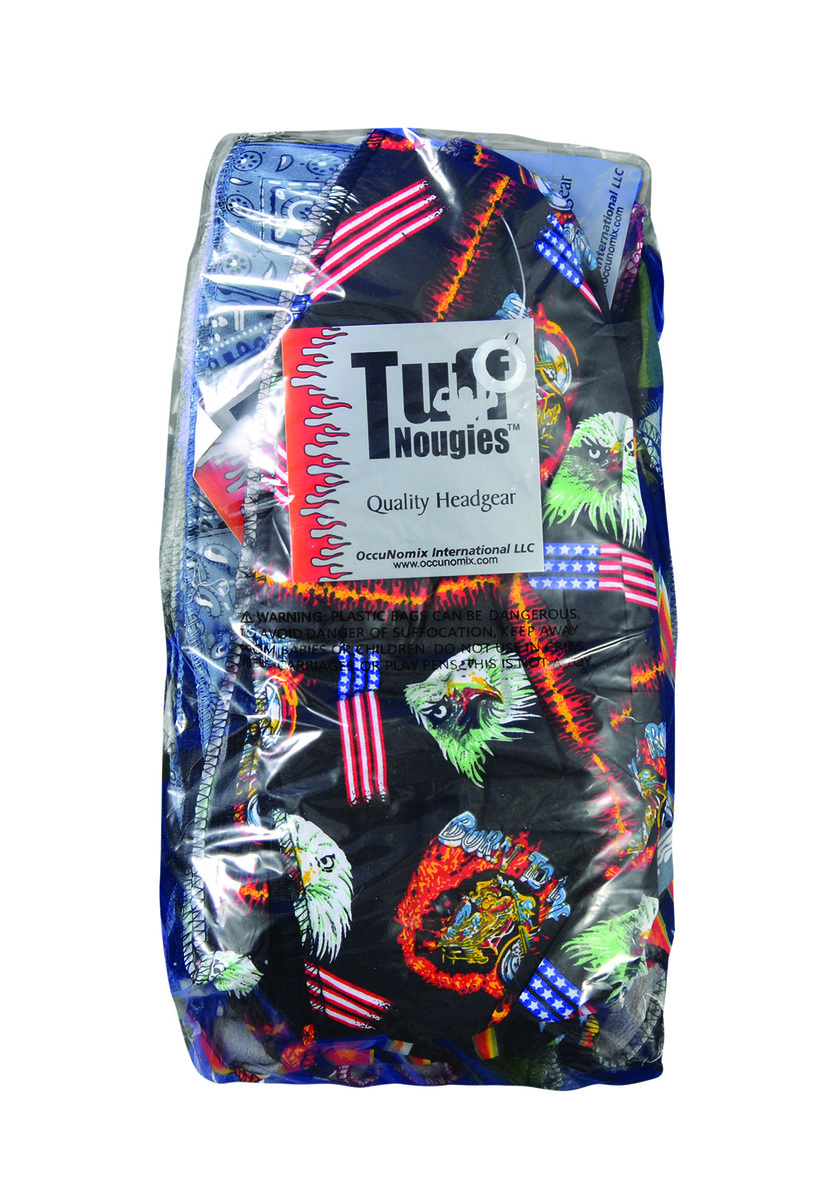 OccuNomix Assorted Colors Tuff Nougies® Cotton Doo Rag Bandana