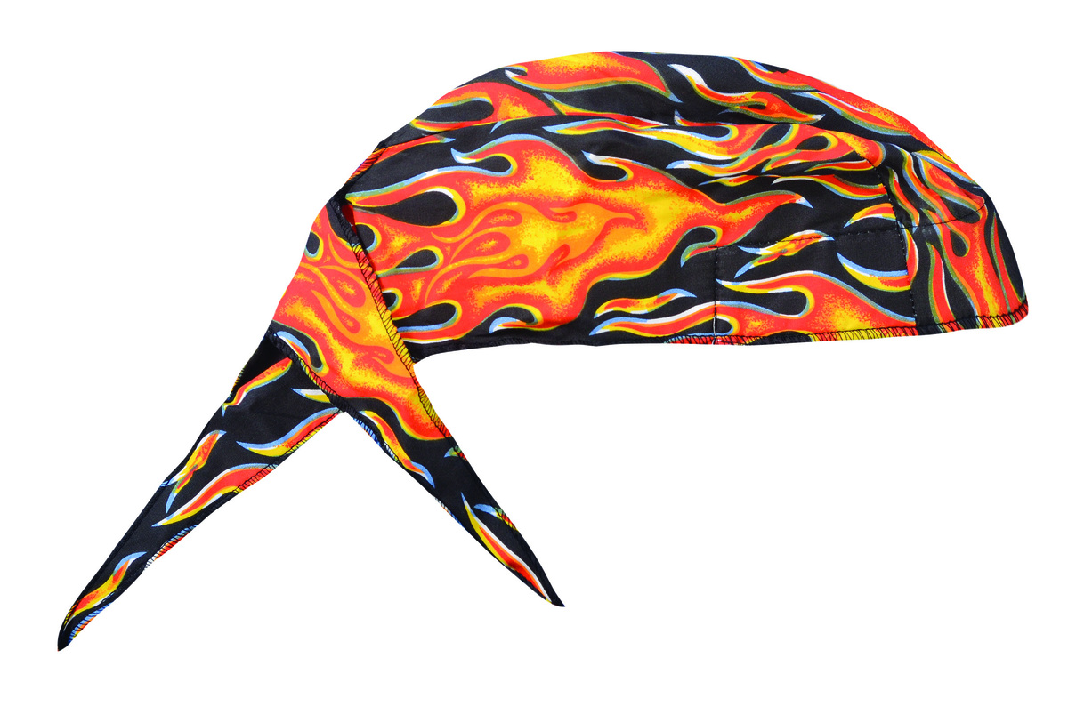 OccuNomix Big Flames Tuff Nougies® Cotton Doo Rag Bandana