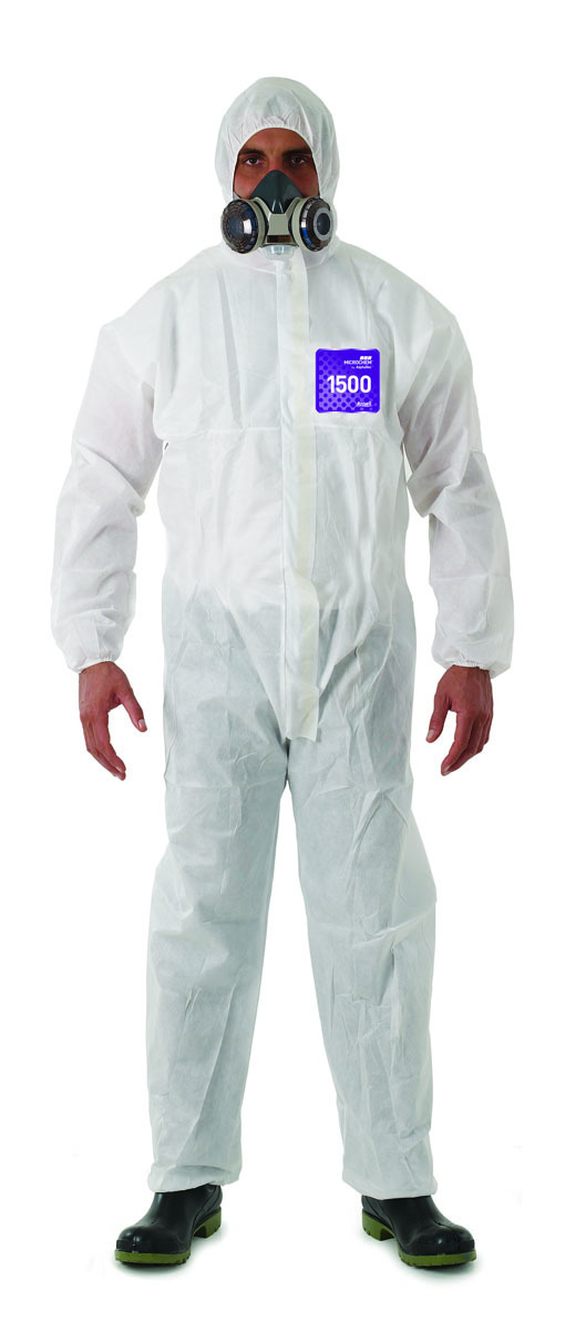 Ansell White MICROCHEM by AlphaTec SMS Disposable Cov ANEWH15S9210009 for sale online at autumn supply