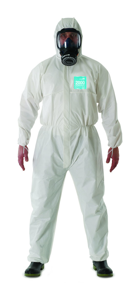 Ansell 4X White MICROCHEM® by AlphaTec® Laminate Disposable Coveralls (Availability restrictions apply.)