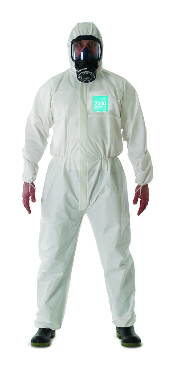 Ansell 5X White MICROCHEM® by AlphaTec® Laminate Disposable Coveralls (Availability restrictions apply.)