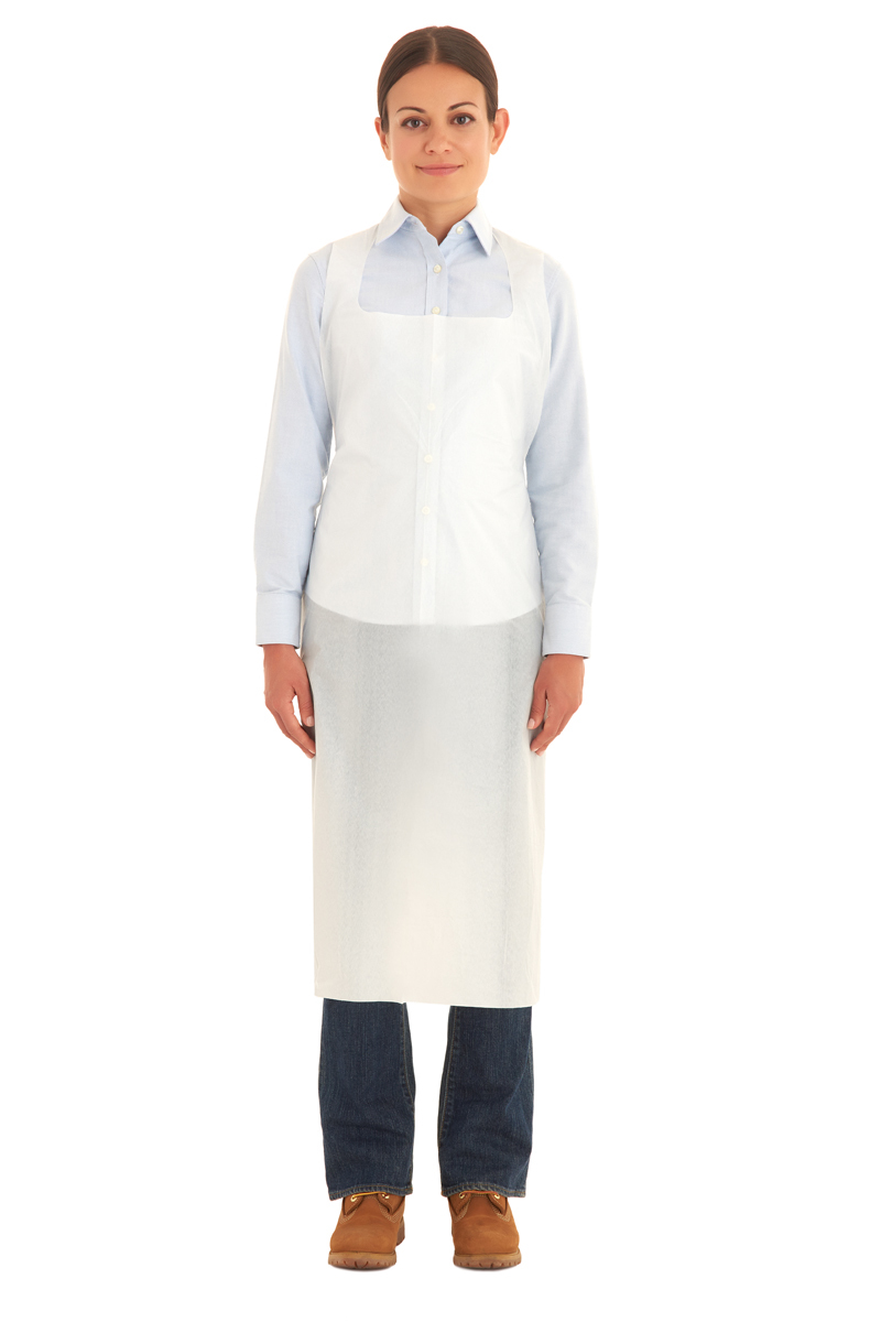 Ansell 27 X 55 White Polyethylene Disposable Apron ANE56-210-28X55 for sale online at autumn supply