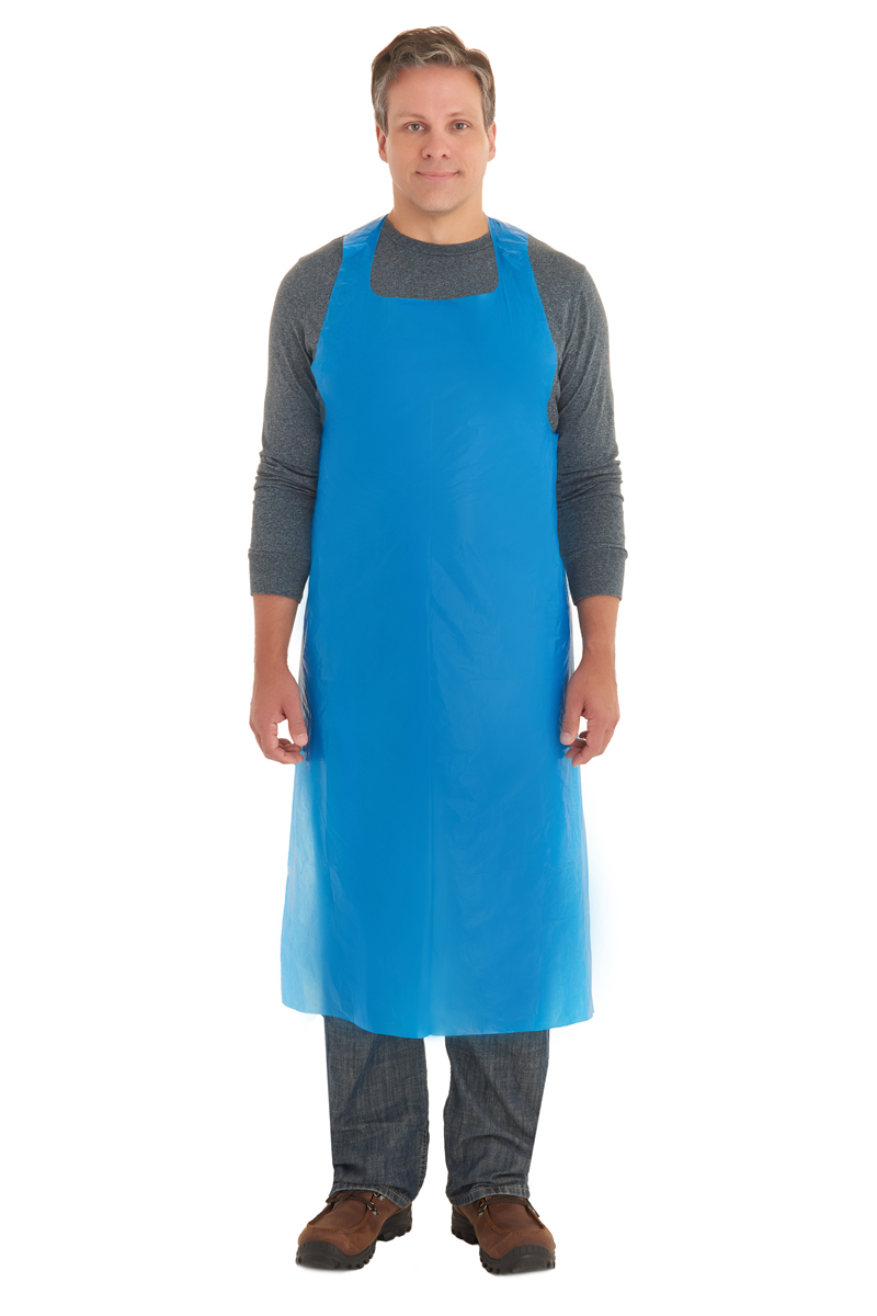 Ansell 27 X 46 Blue Polyethylene Disposable Apron ANE56-230-28X46 for sale online at autumn supply