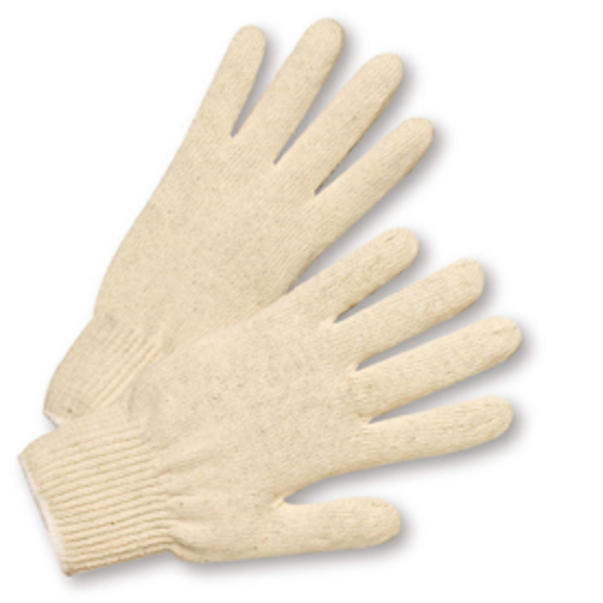 PIP® Natural Ladies Cotton And Polyester General Purpose Gloves With Elastic Wrist