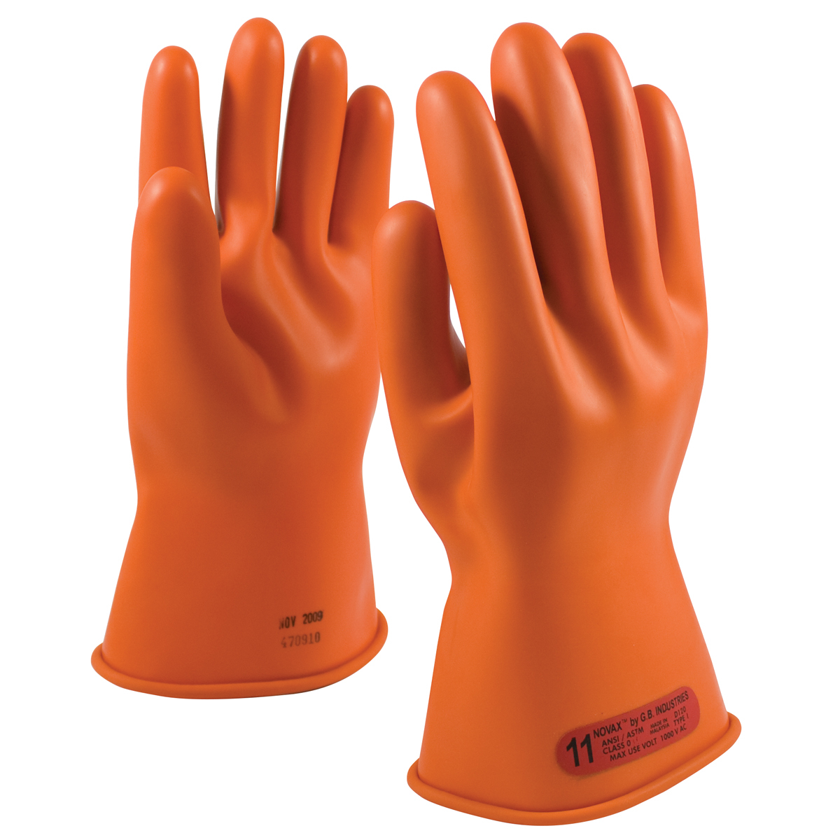 PIP® Size 12 Orange Rubber Class 0 Linesmens Gloves PIP® Size 12 Orange Rubber Class 0 Linesmens Gloves