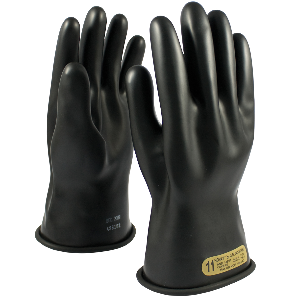 PIP® Size 12 Black Rubber Class 00 Linesmens Gloves PIP® Size 12 Black Rubber Class 00 Linesmens Gloves