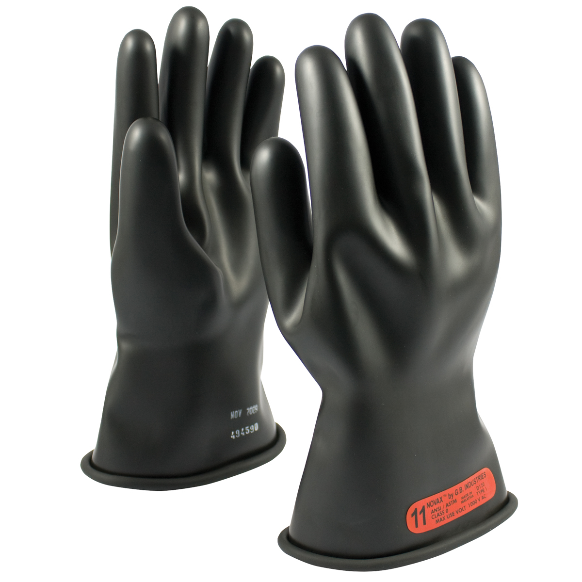 PIP® Size 7 Black Rubber Class 0 Linesmens Gloves PIP® Size 7 Black Rubber Class 0 Linesmens Gloves