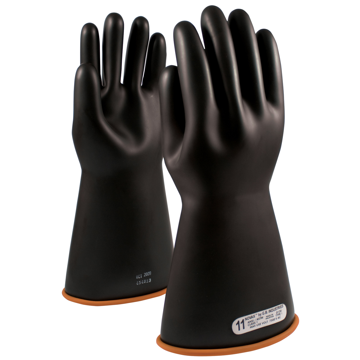 PIP Size 10 Black Rubber Class 1 Linesmens Gloves PIP155-1-16/10 for sale online at autumn supply