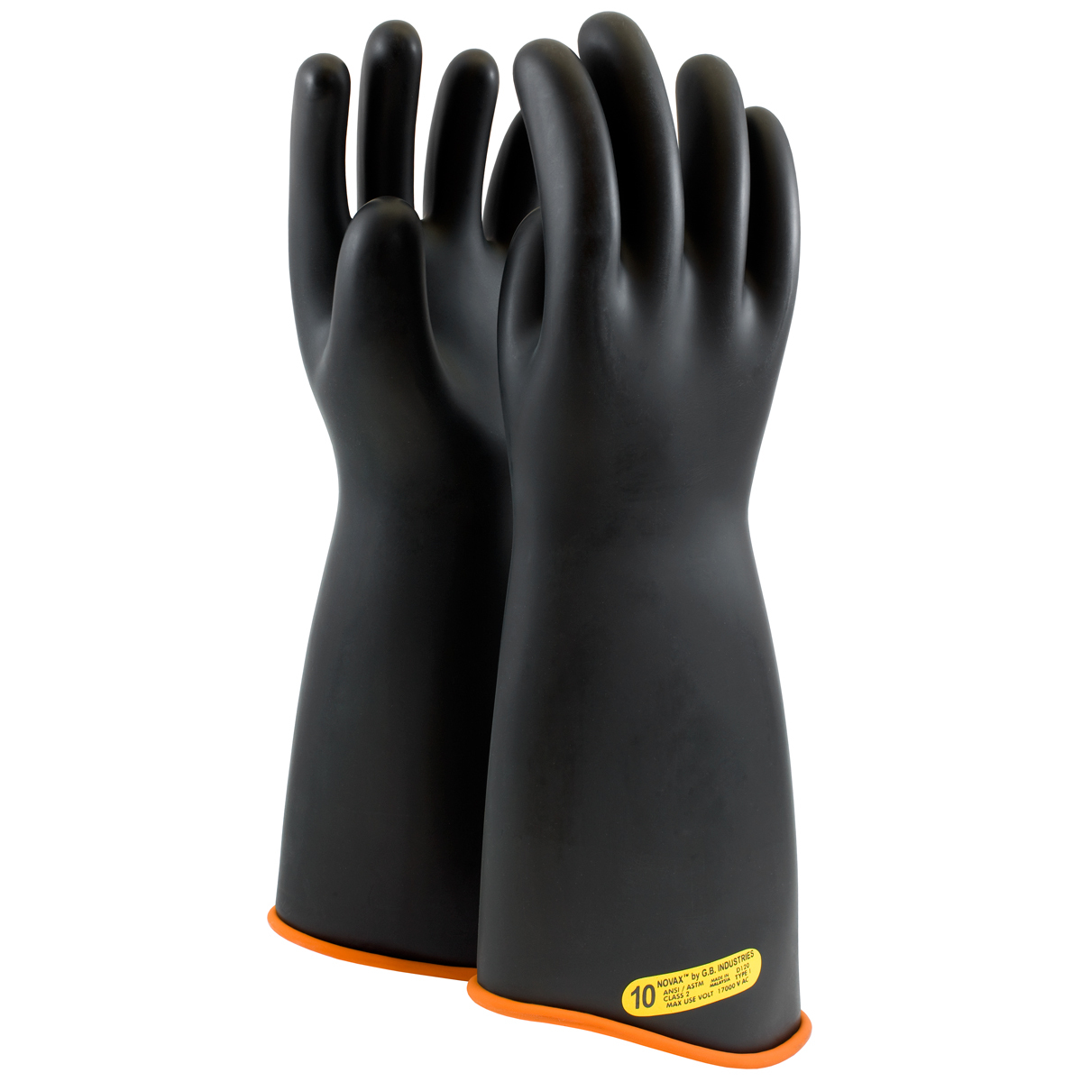PIP Size 10 Black Rubber Class 4 Linesmens Gloves PIP158-4-18/10 for sale online at autumn supply