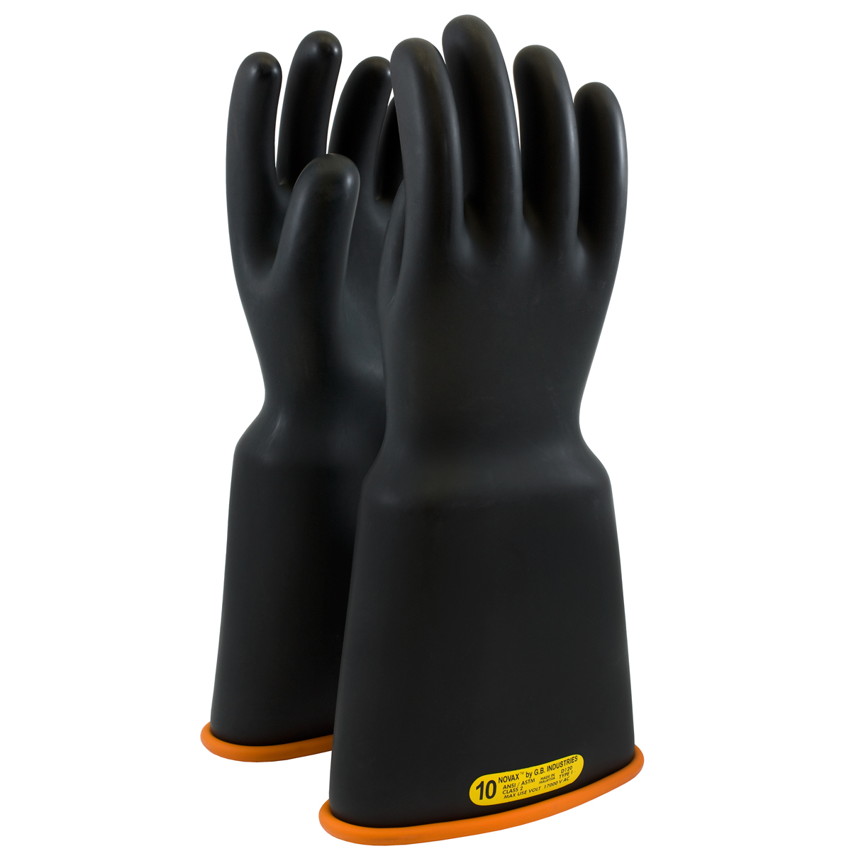 PIP Size 10 Black Rubber Class 2 Linesmens Gloves PIP159-2-16/10 for sale online at autumn supply