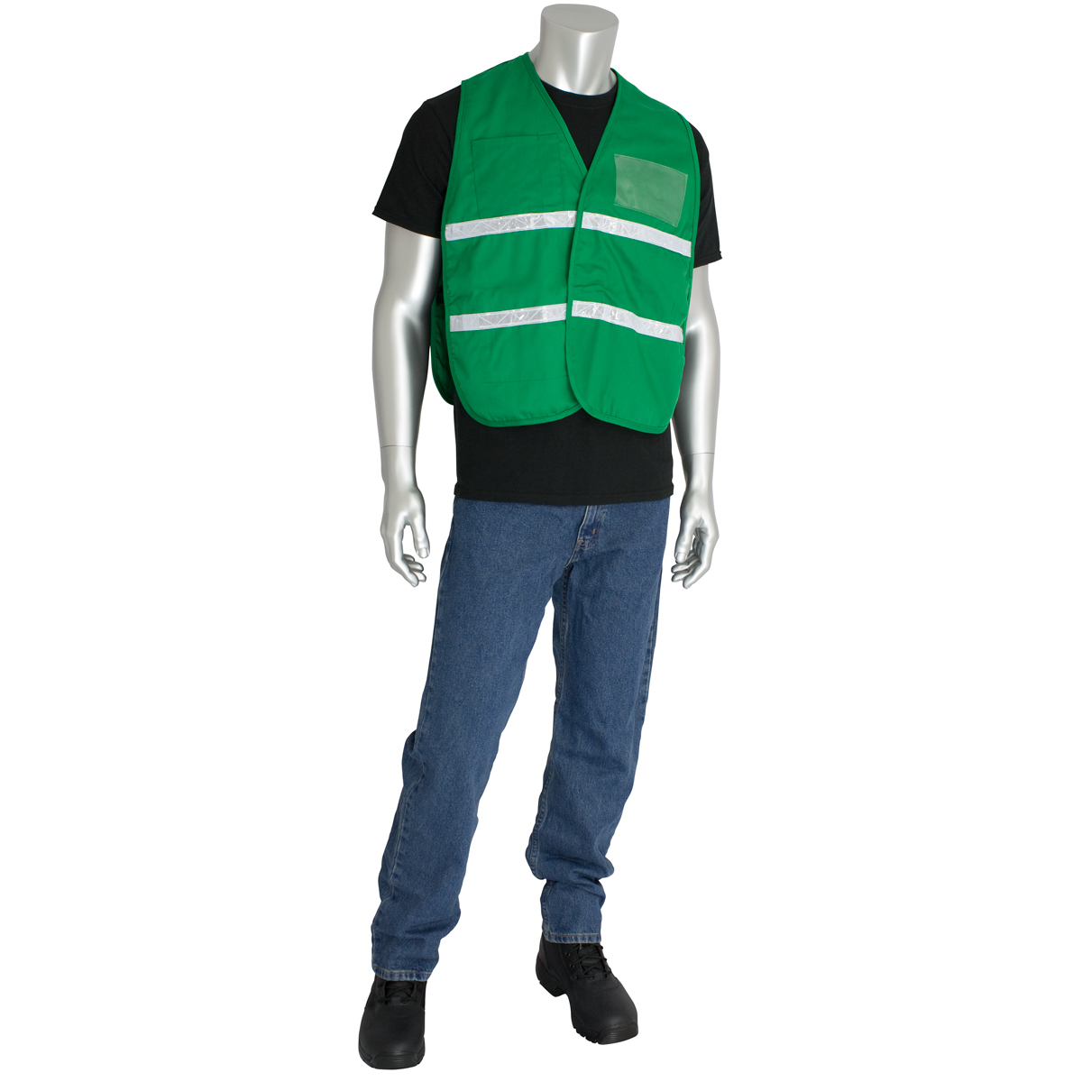 PIP One Size Fits Most Green 1 Polyester Command Vest PIP3001505/M-XL for sale online at autumn supply