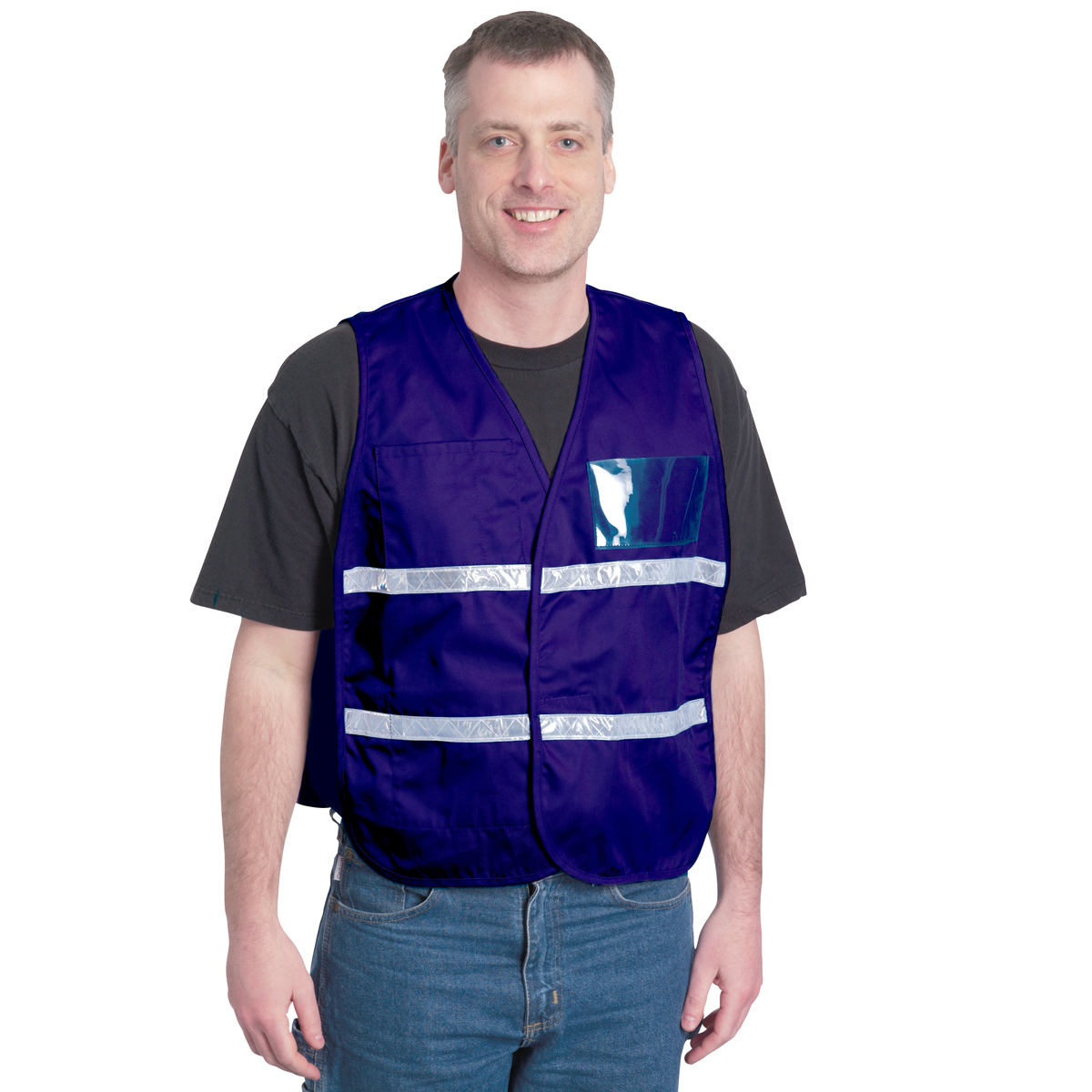 PIP® One Size Fits Most Blue Cotton Polyester Command Vest