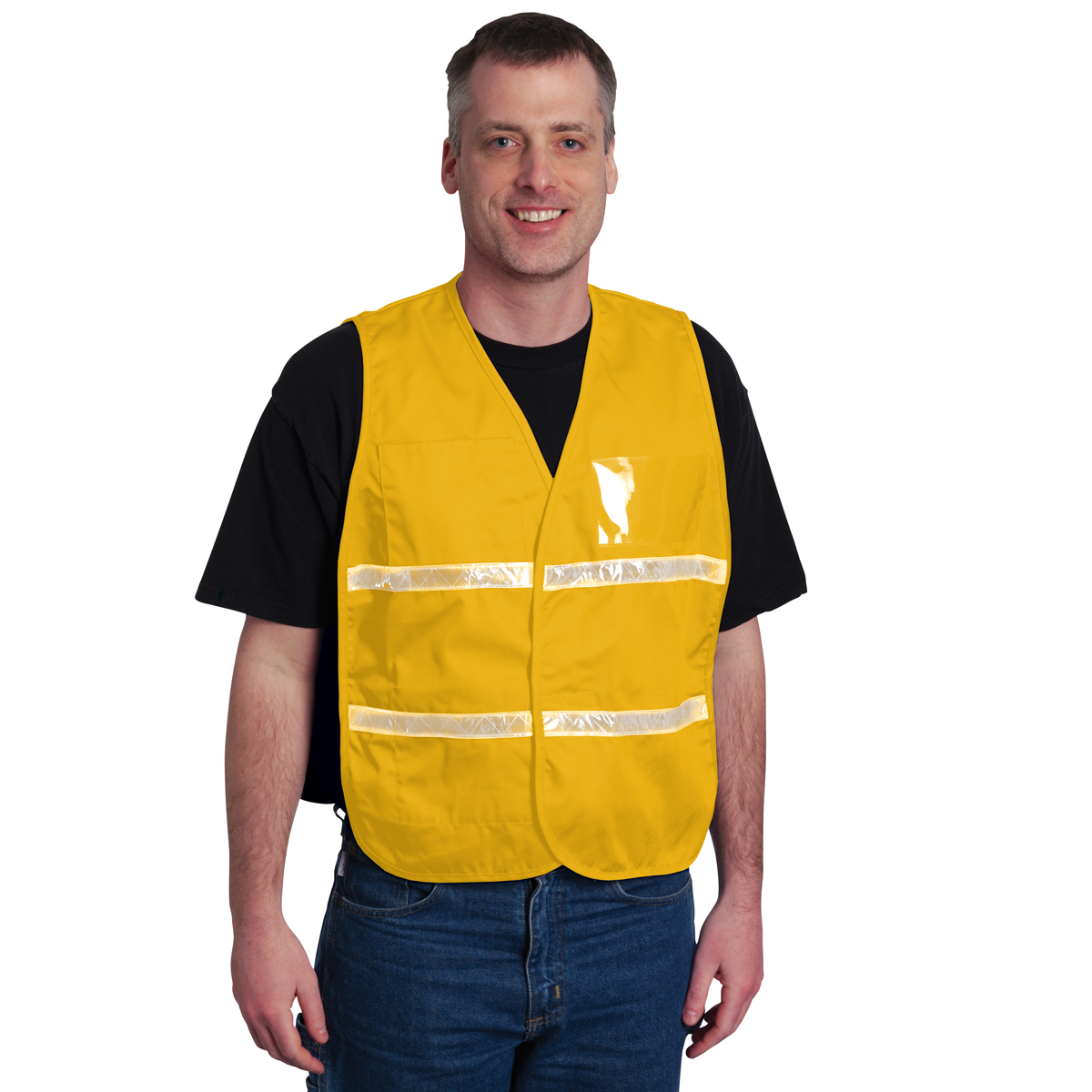 PIP® One Size Fits Most Yellow Cotton Polyester Command Vest