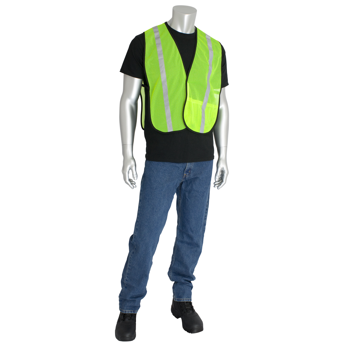 PIP® One Size Fits Most Hi-Vis Orange And Hi-Vis Yellow Mesh Safety Vest