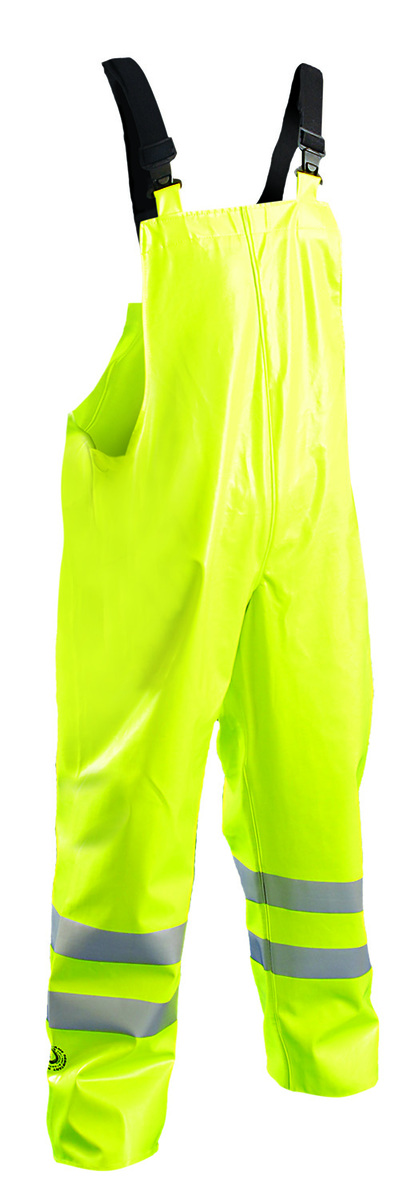 OccuNomix Yellow Premium Cotton, Jersey, Modacrylic, And PVC Bib Pants