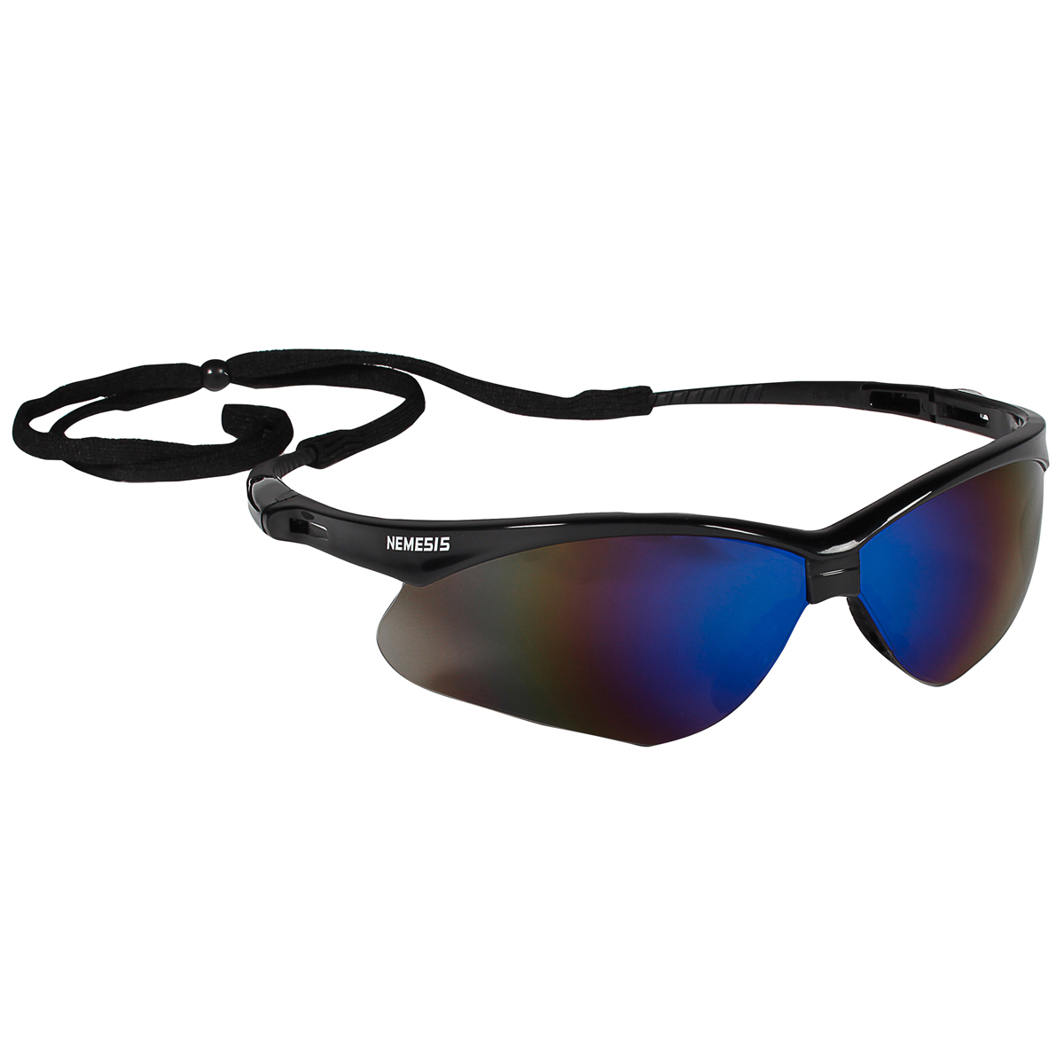 Kimberly-Clark Professional* KleenGuard™ Nemesis* Black Safety Glasses With Blue Mirror/Hard Coat Lens (Availability restriction