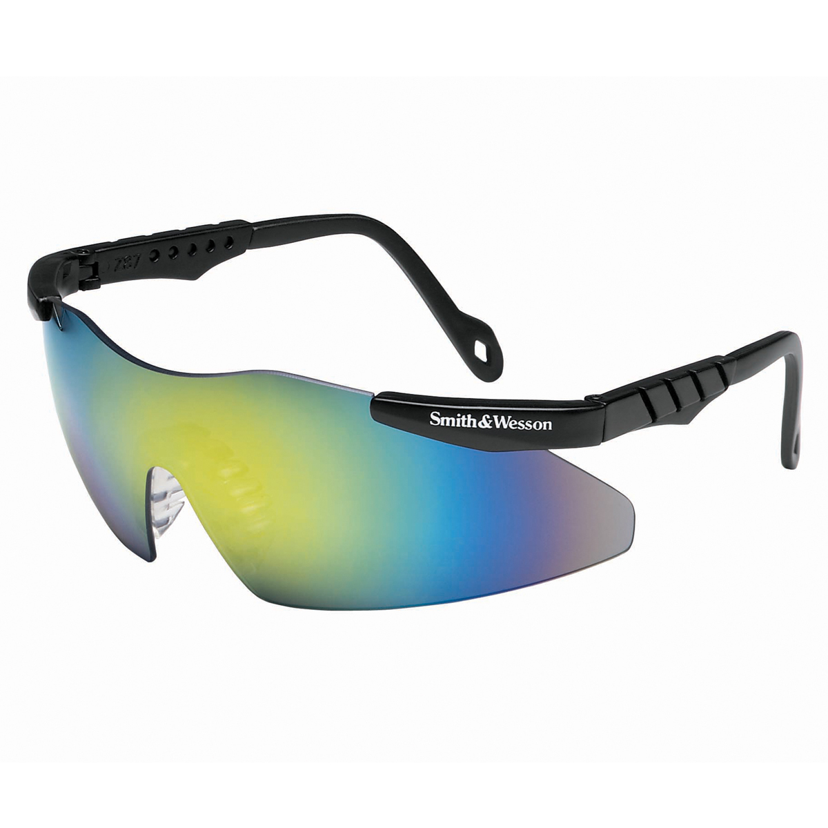 Kimberly-Clark Professional* Smith & Wesson® Magnum® 3G Black Safety Glasses With Metallic Rainbow Mirror/Hard Coat Lens (Availa