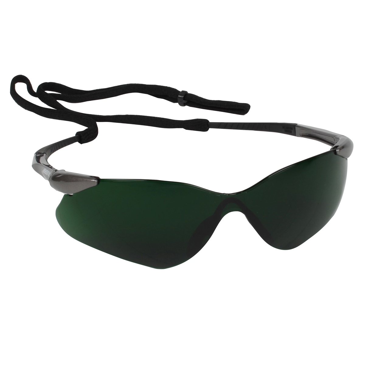Kimberly-Clark Professional* KleenGuard™ Nemesis* VL Gray Safety Glasses With Green/Shade 5 IRUV Hard Coat Lens (Availability re