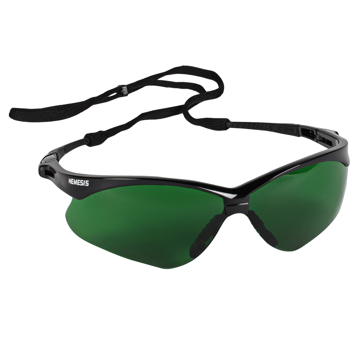 Kimberly-Clark Professional* KleenGuard™ Nemesis* Black Safety Glasses With Green/Shade 3.0 IRUV Hard Coat Lens (Availability re