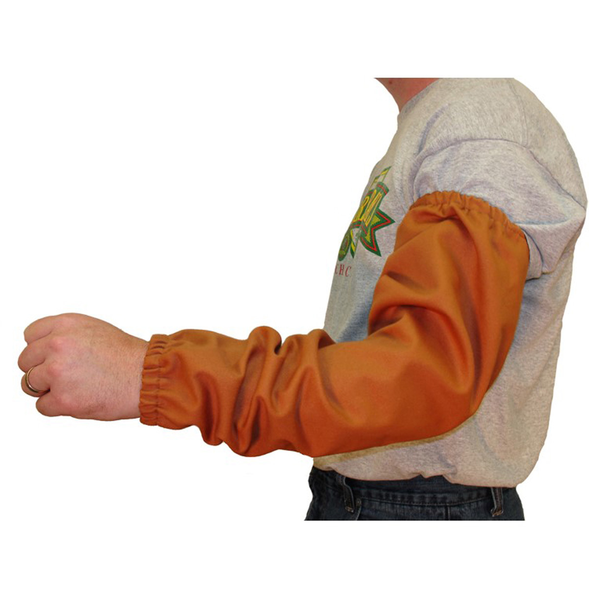 Stanco Safety Products™ One Size Fits Most Rust Brown Cotton Flame Resistant Sleeves With Elastic Closure