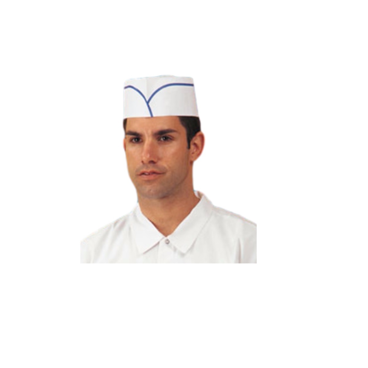 Keystone® Classy Cap® White Paper Fully Adjustable Overseas Cap No Stripe (1000 Per Case)