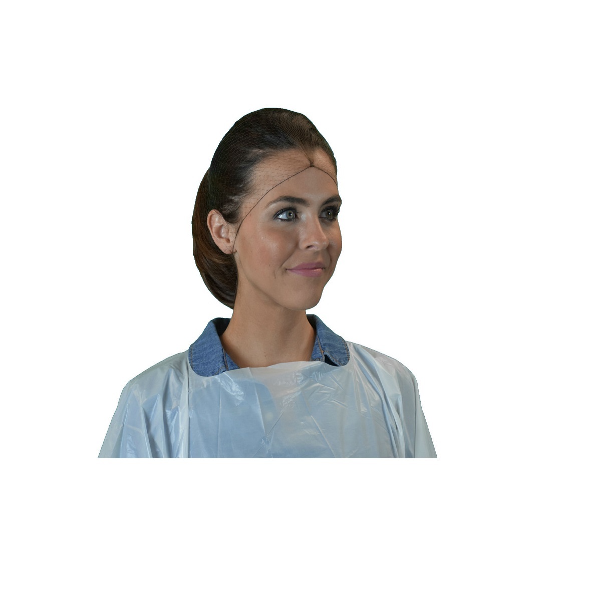 Keystone Safety® Large Brown Latex Free Nylon Invisible Hairnet