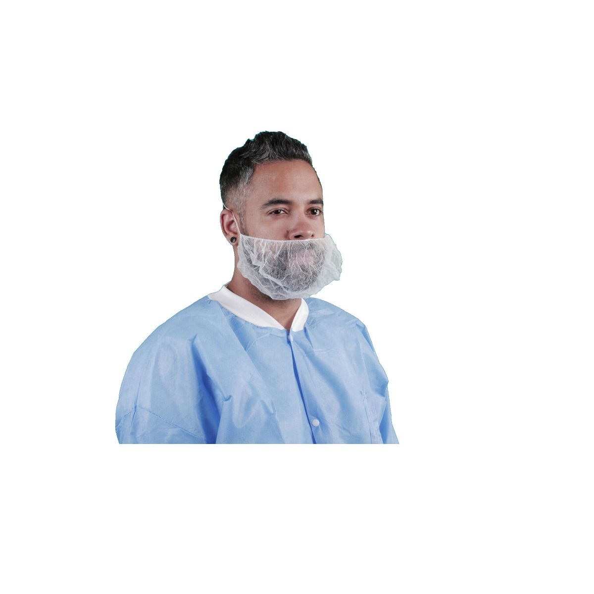 Keystone Safety® Large White Latex Free Nylon Honeycomb Beard Cover