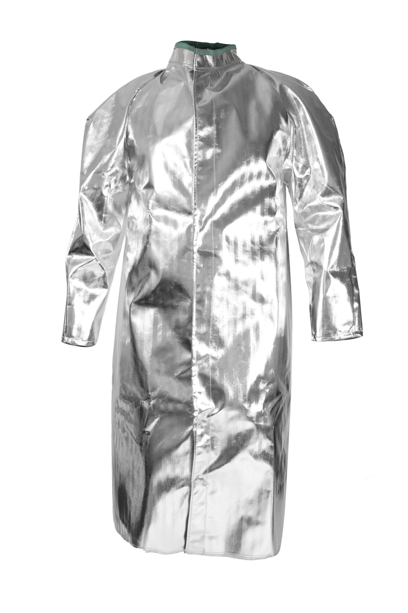 National Safety Apparel® Silver Aluminized Acrysil Coat With Snap Front