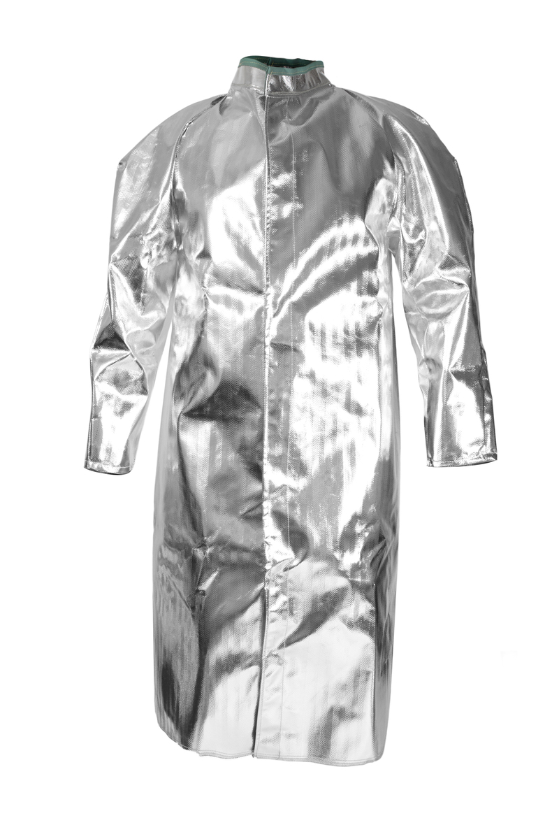National Safety Apparel® Silver Aluminized Acrysil Coat With Snap Front National Safety Apparel® Silver Aluminized Acrysil Coat With Snap Front
