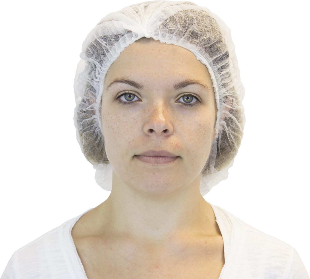 Safety Zone® 24' White Non-Woven Polypropylene Serged Seam Bouffant Cap Safety Zone® 24' White Non-Woven Polypropylene Serged Seam Bouffant Cap