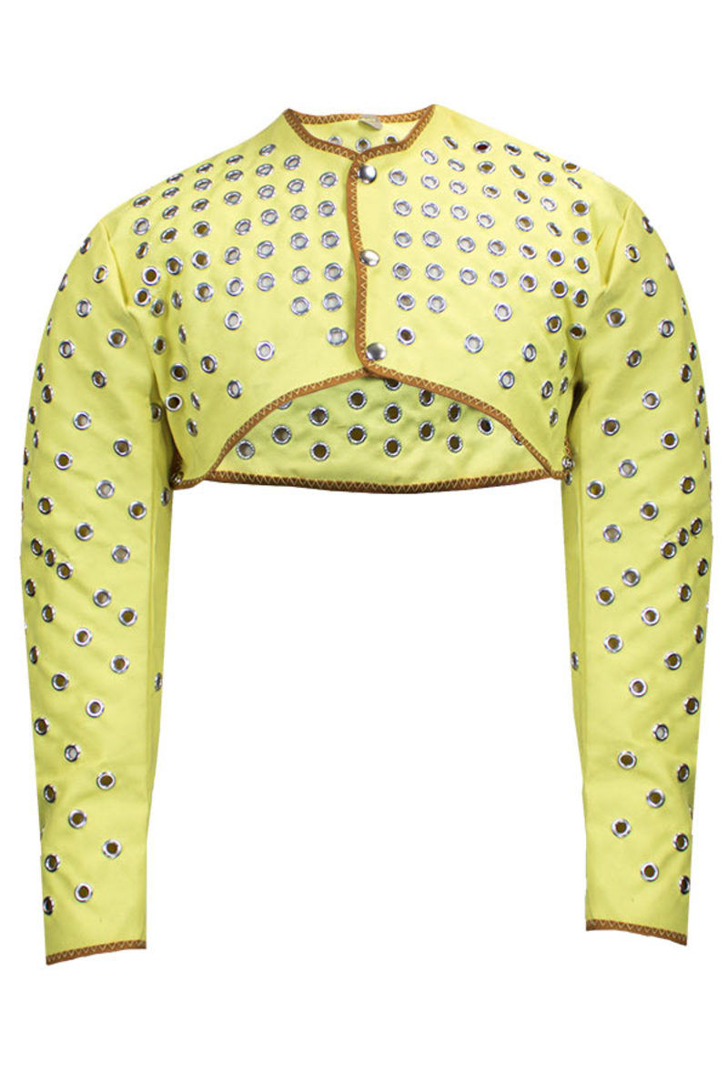 National Safety Apparel® X-Large Yellow CutGuard™ 8 Ounce Kevlar® Cape Sleeves With Snap Closure