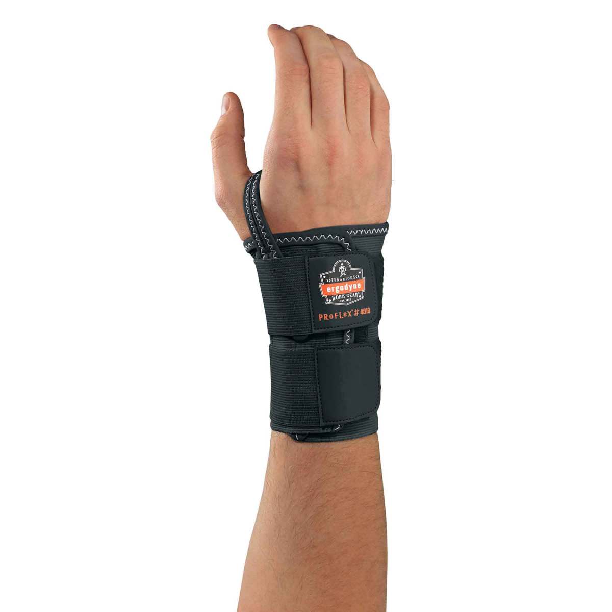 Ergodyne Small Black ProFlex® 4010 Elastic Right Hand Wrist Support